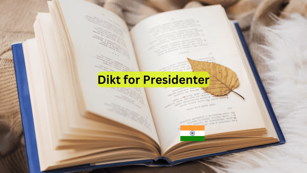 dikt for presidenter analyse