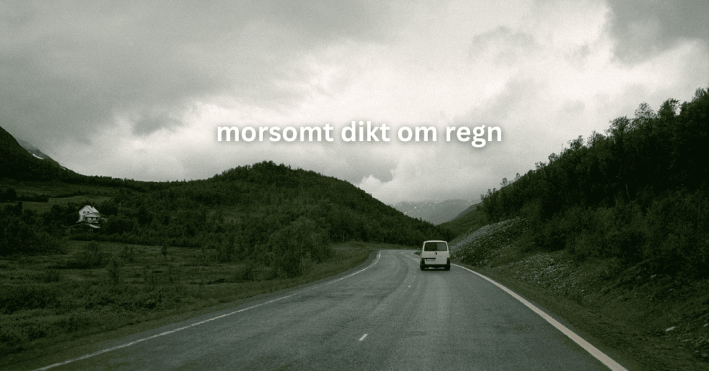 morsomt dikt om regn