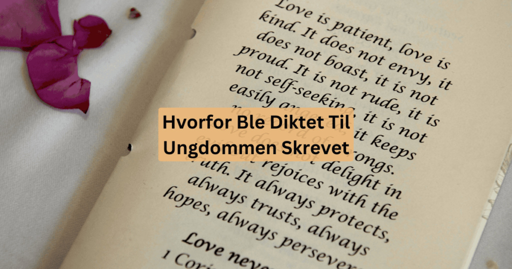 når ble diktet til ungdommen skrevet