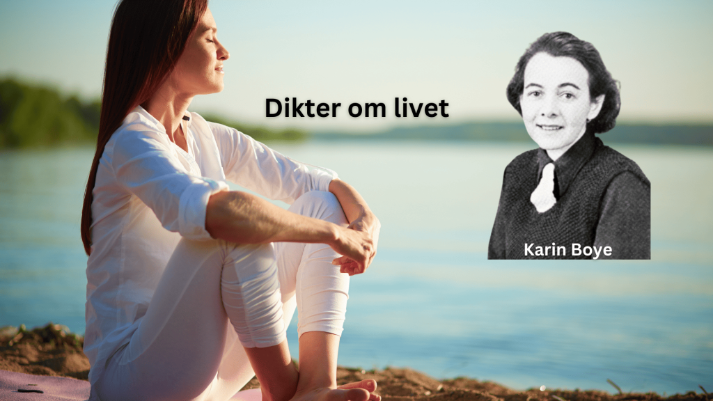 En sti gjennom skogen badet i gyllent lys, som reflekterer Karin Boyes tanker om livets reise.