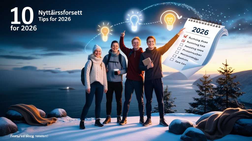 Nyttårsforsett tips for 2026 – nordmenn som planlegger mål og gode vaner i norsk vinterlandskap