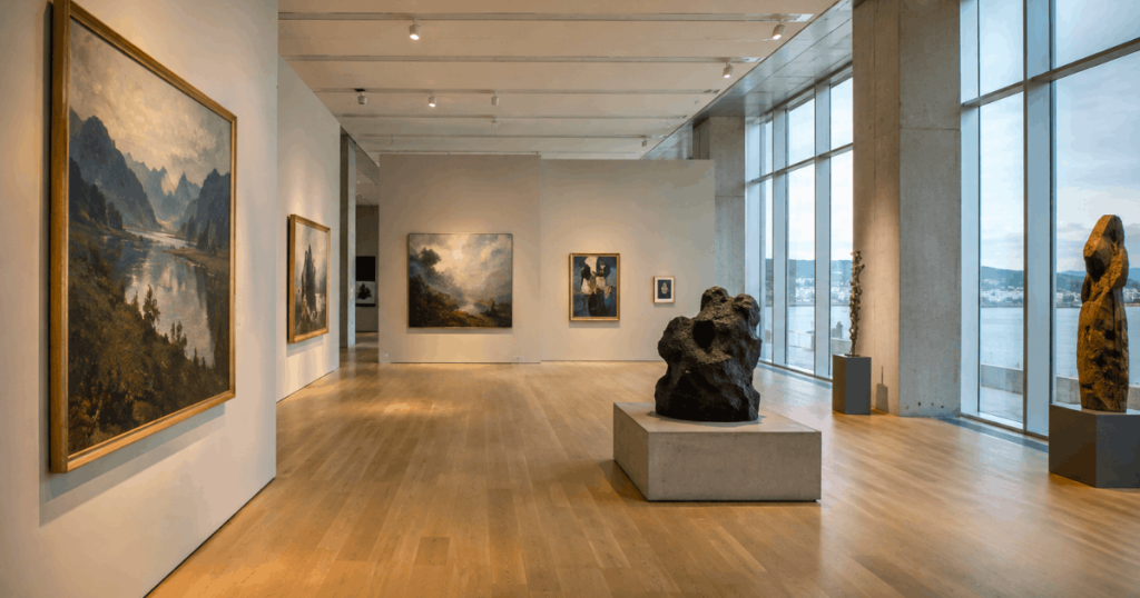 Mest kjente norske kunstnere i dag i et norsk kunstmuseum